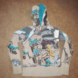 Volcom "Dream Du Jour" Hoodie Women's Size M Multicolor